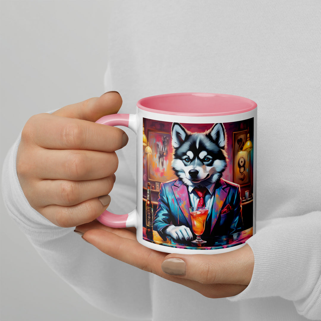 Pomsky General- Mug with Color Inside v4