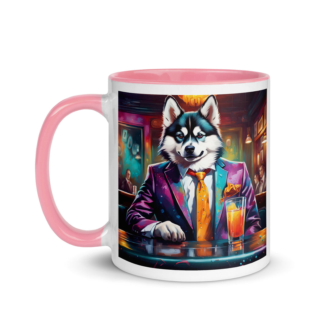 Pomsky General- Mug with Color Inside v6