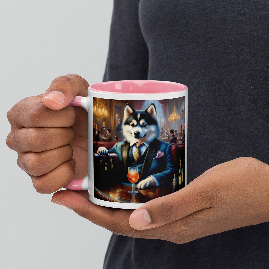 Pomsky General- Mug with Color Inside v15