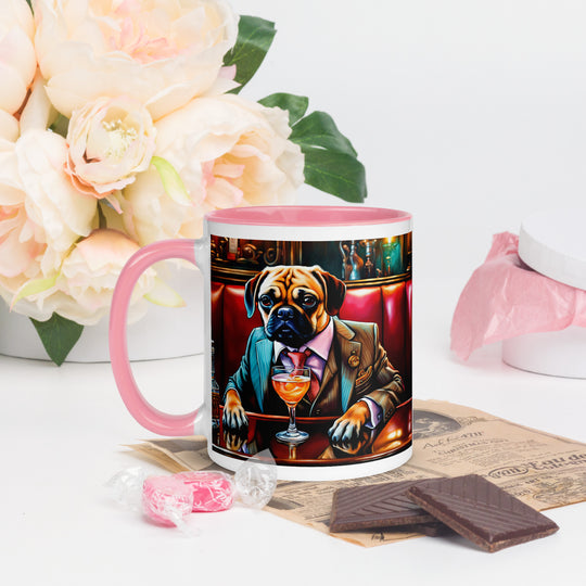 Puggle General- Mug with Color Inside v8