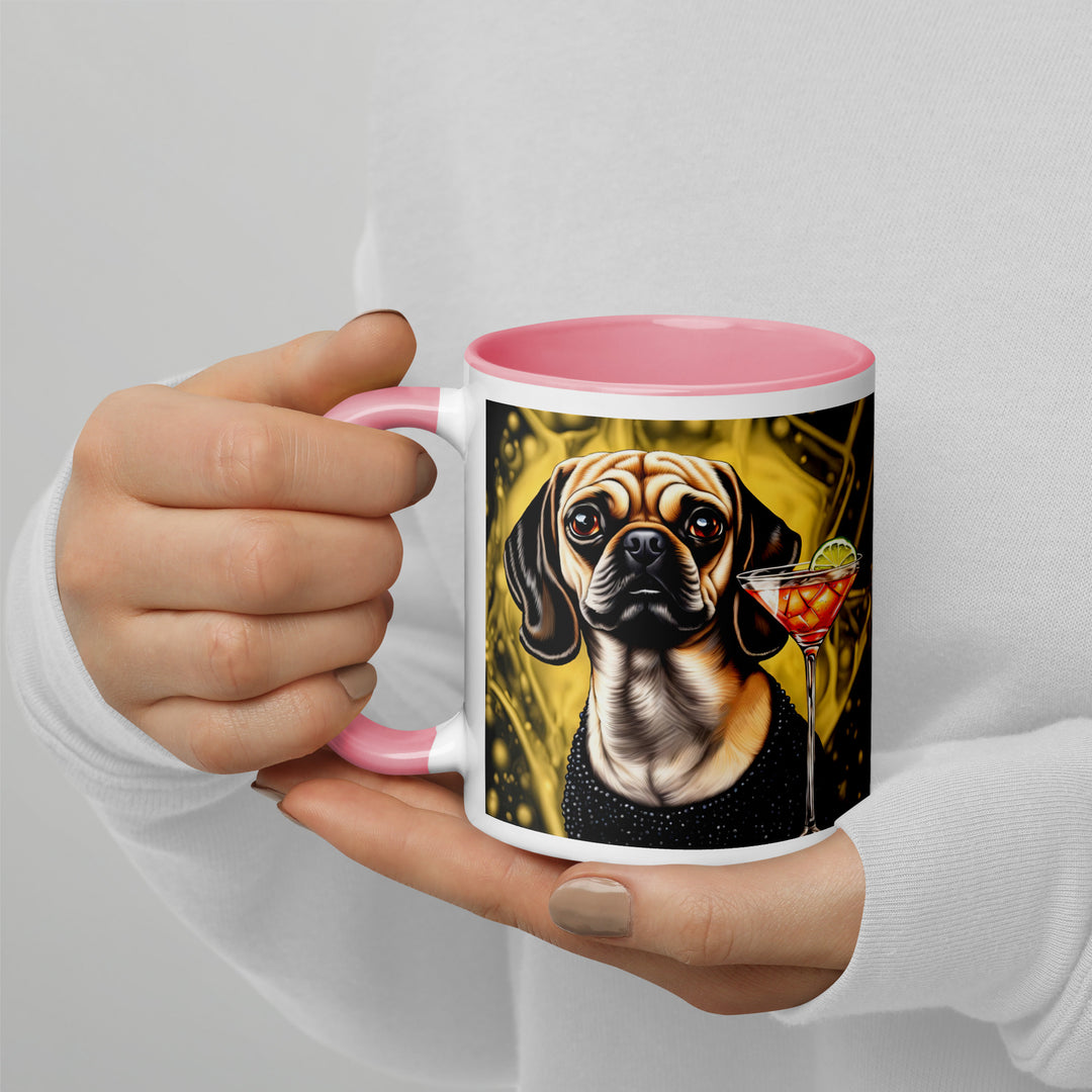 Puggle General- Mug with Color Inside v11