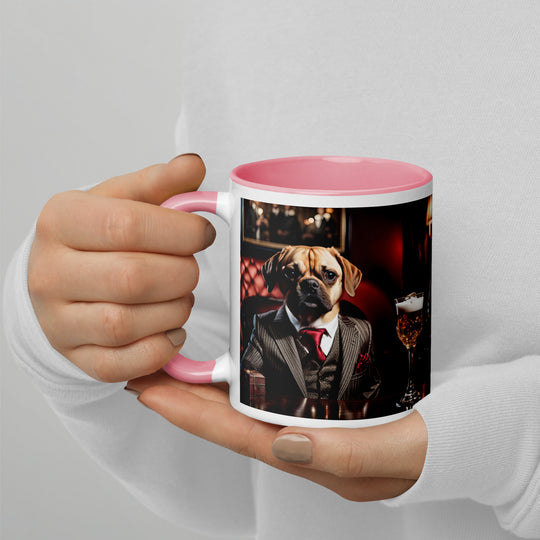 Puggle General- Mug with Color Inside v12