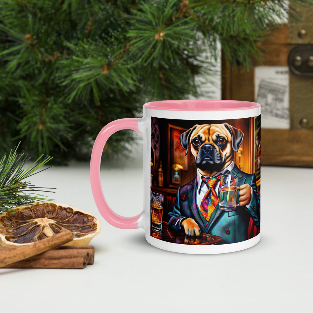 Puggle General- Mug with Color Inside v15