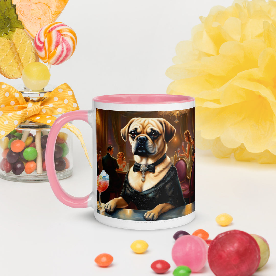 Puggle General- Mug with Color Inside v16