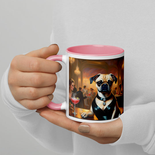 Puggle General- Mug with Color Inside v19