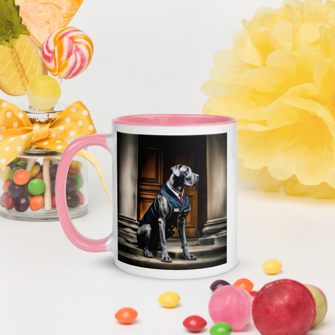 Great Dane- Mug with Color Inside v4