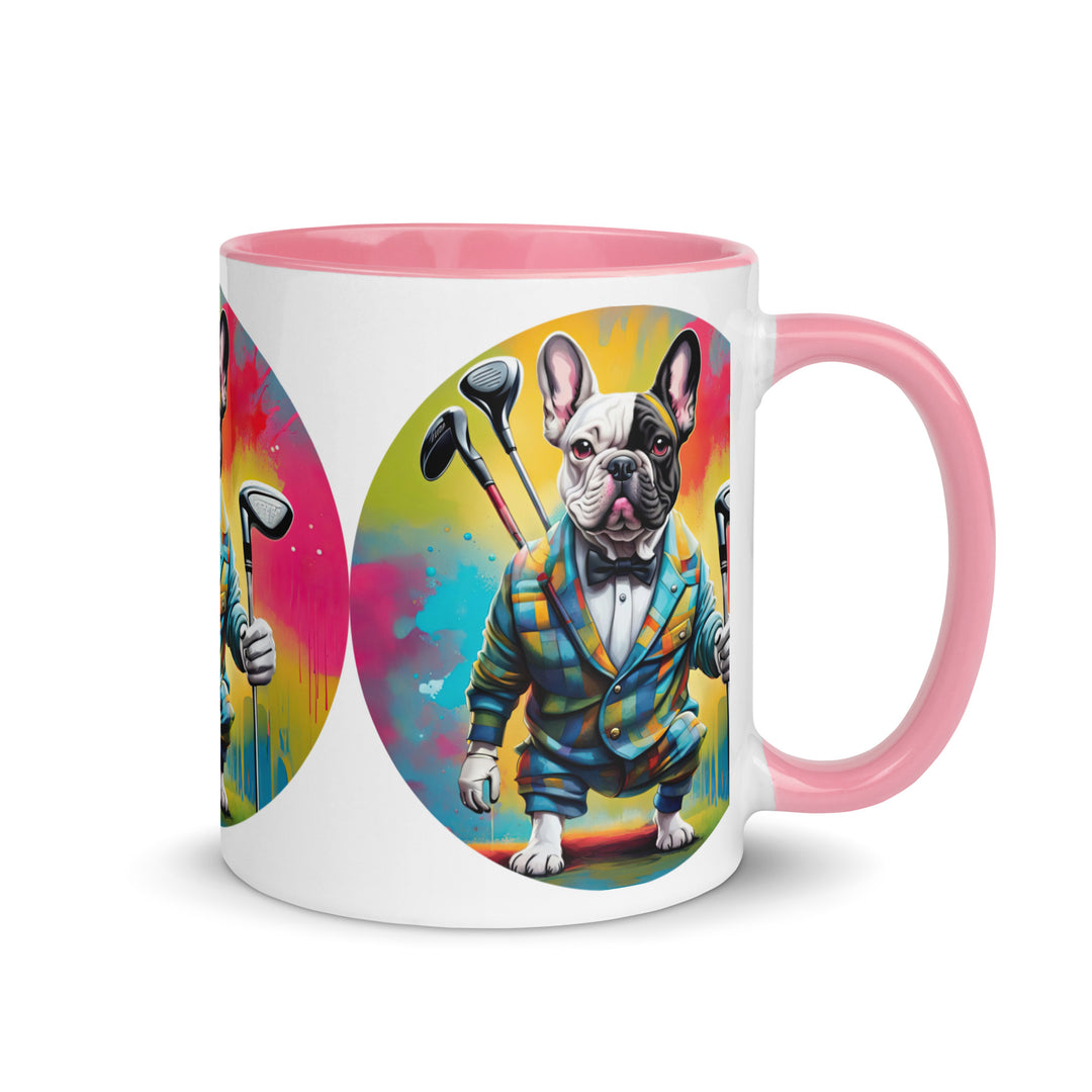 Mug with Color Inside-French Bulldog V5