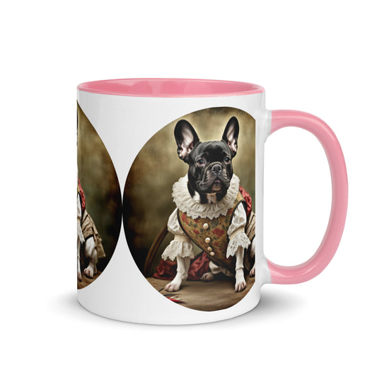 Mug with Color Inside-French Bulldog V8