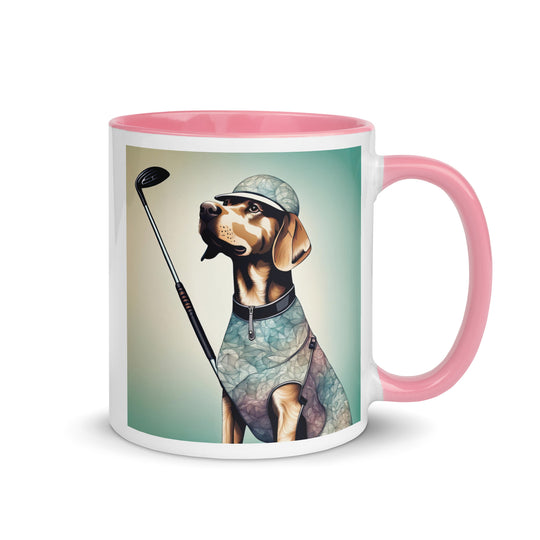 Mug with Color Inside-Labrador Retriever Golfer Labrador Retriever Golfer V18