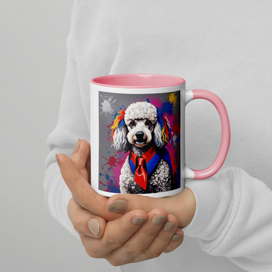 Poodle- Mug with Color Inside v4