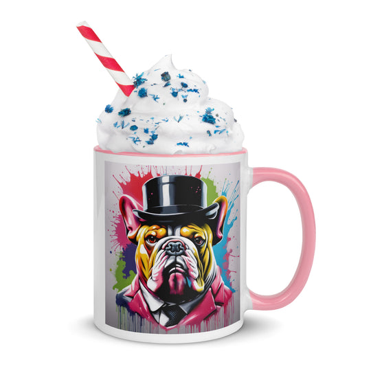 Bulldog- Mug with Color Inside v2