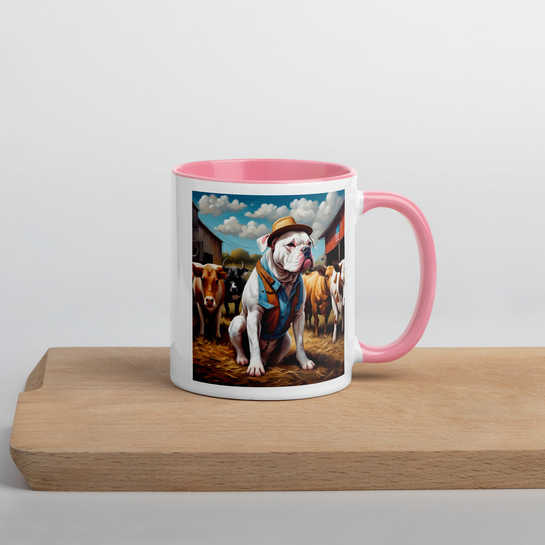 American Bulldog- Mug with Color Inside v2