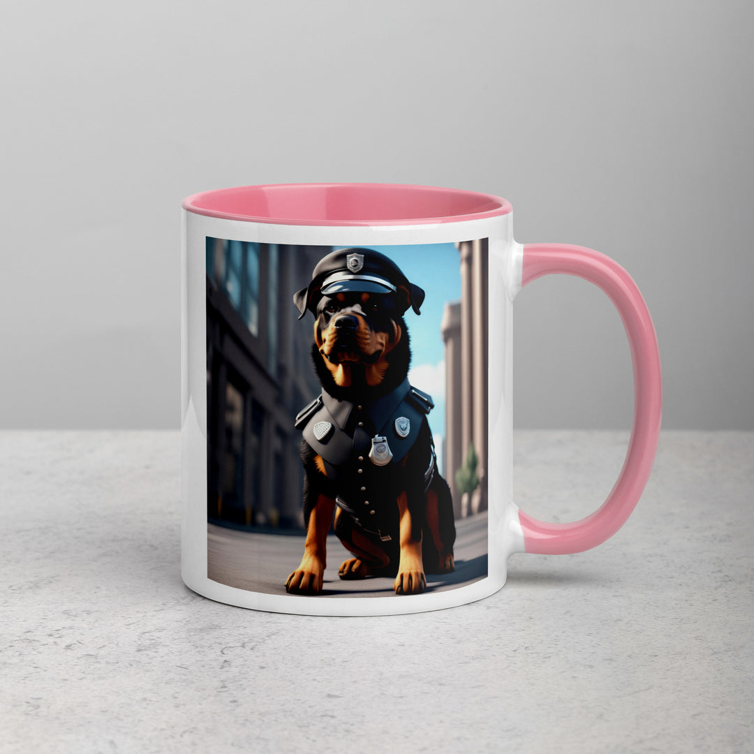 Rottweiler- Mug with Color Inside v3