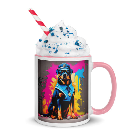 Rottweiler- Mug with Color Inside v5