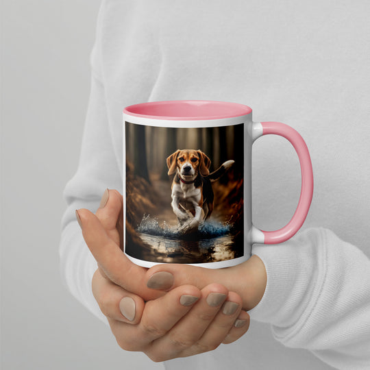 Beagle- Mug with Color Inside v3