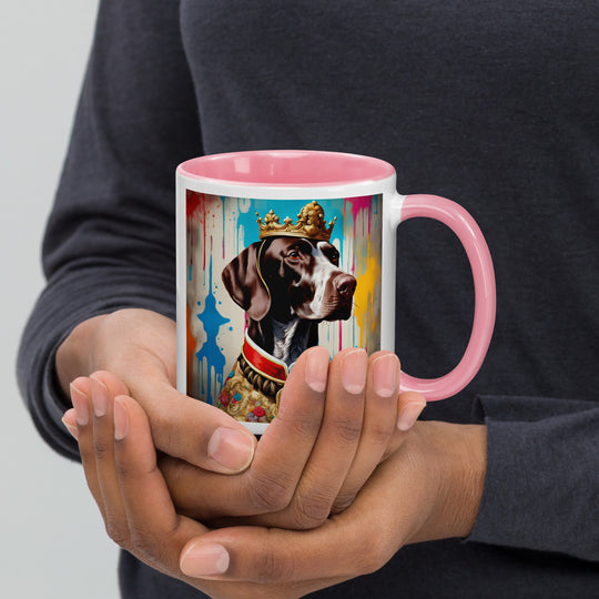 German Shorthaired Pointer- Mug with Color Inside