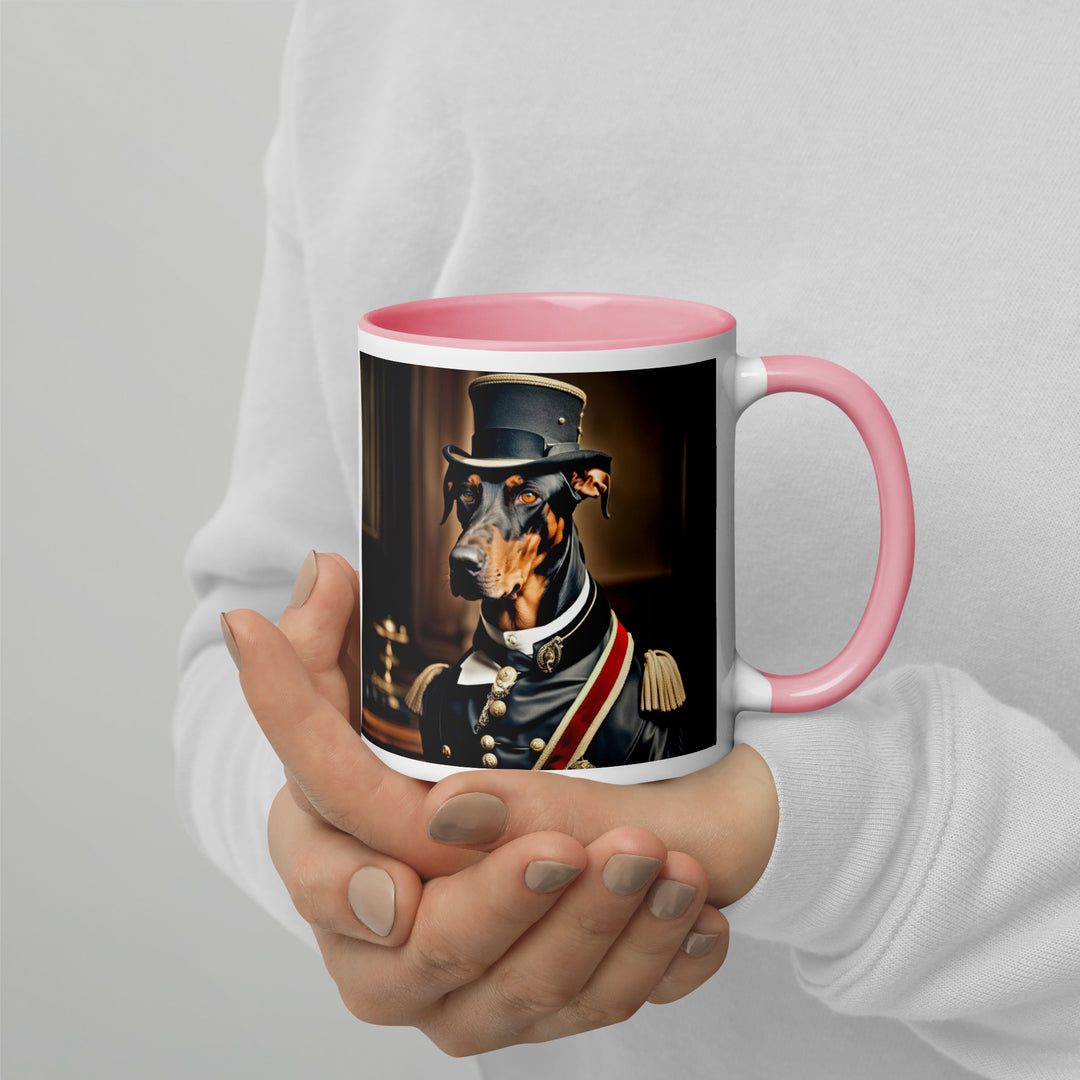 Doberman Pinscher- Mug with Color Inside v2