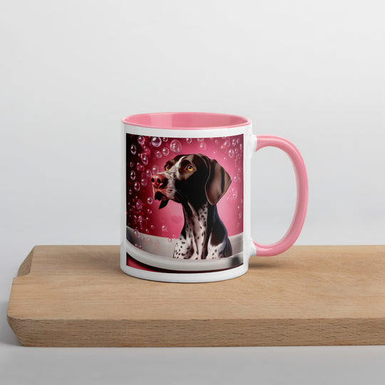 German Shorthaired Pointer Romantic- Mug with Color Inside v3