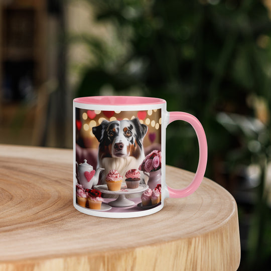 Australian Shepherd Romantic- Mug with Color Inside