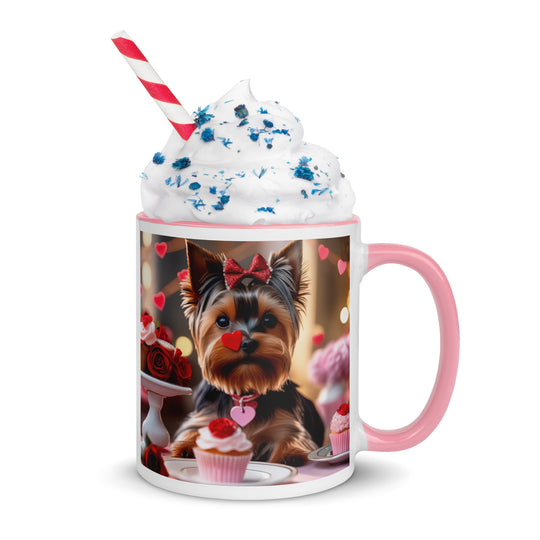 Yorkshire Terrier Romantic- Mug with Color Inside v2