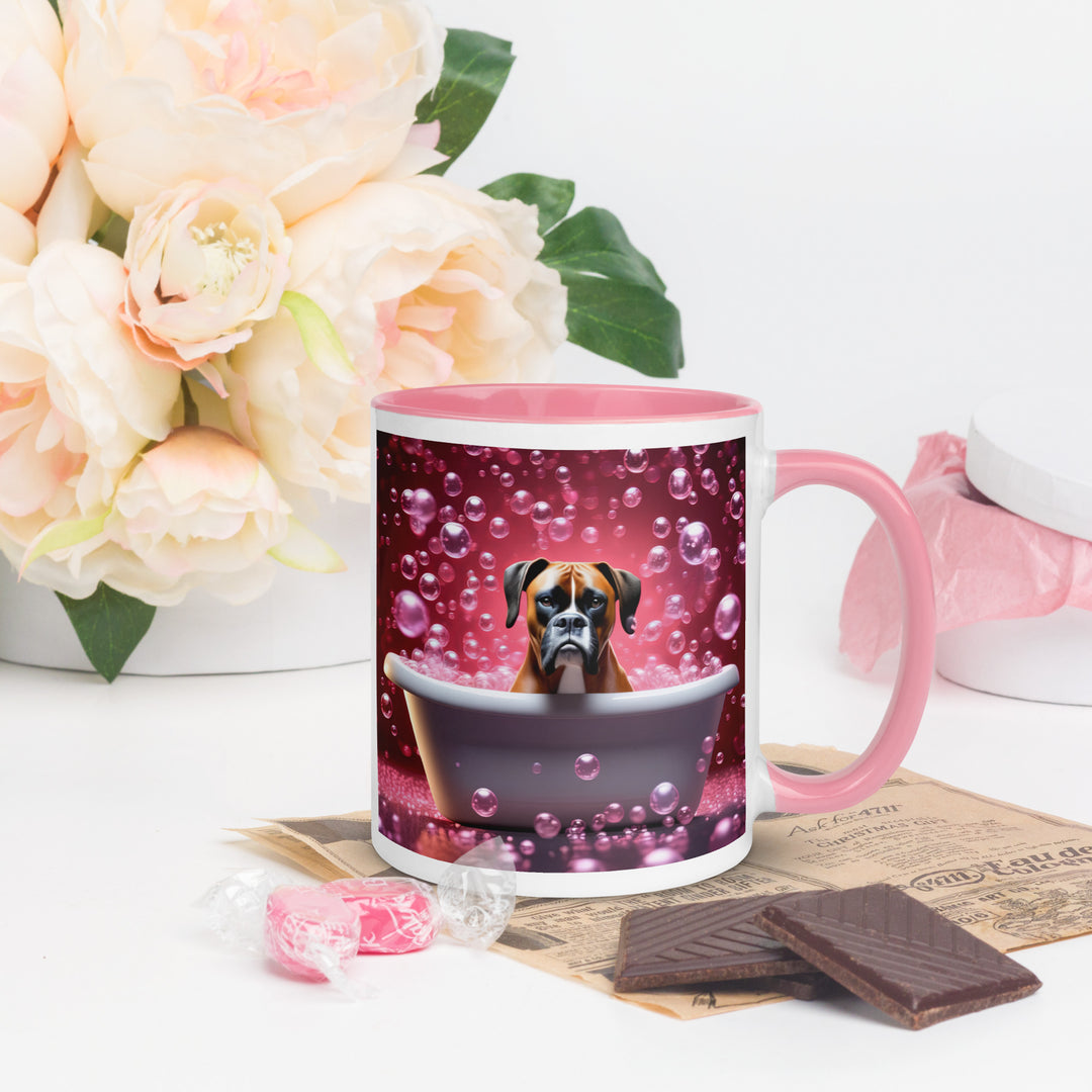 Boxer Romantic- Mug with Color Inside