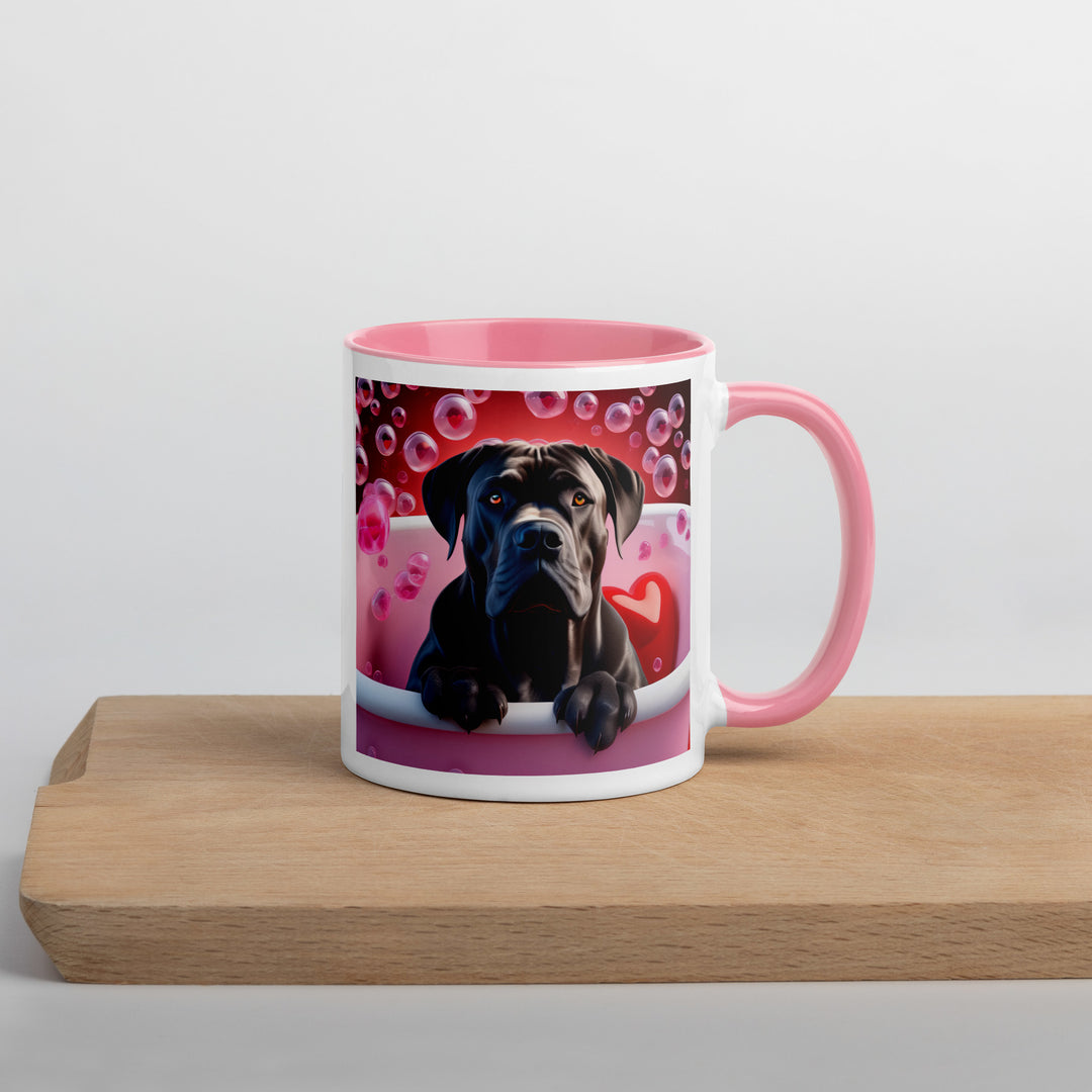 Cane Corso Romantic- Mug with Color Inside