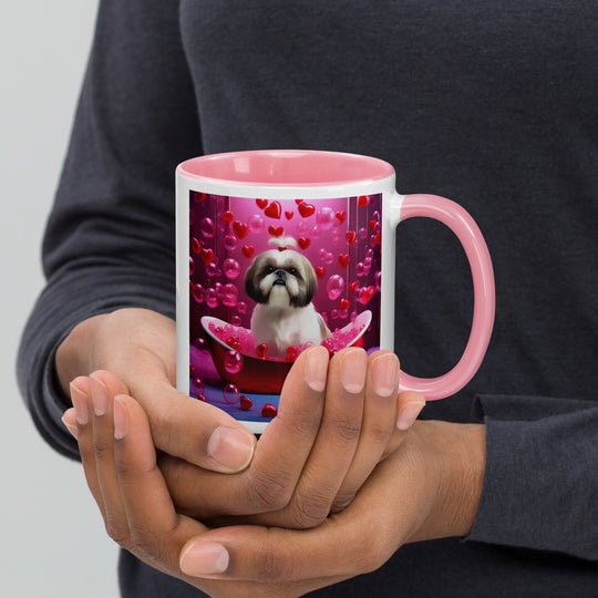 Shih Tzu Romantic- Mug with Color Inside v2