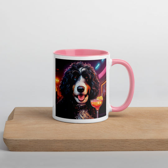 Bernedoodle General- Mug with Color Inside v12