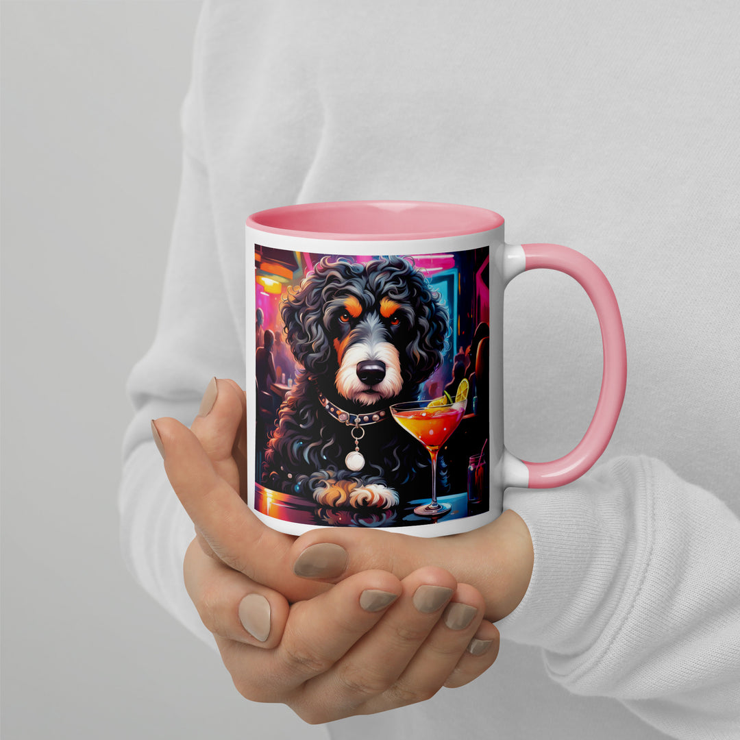 Bernedoodle General- Mug with Color Inside v16