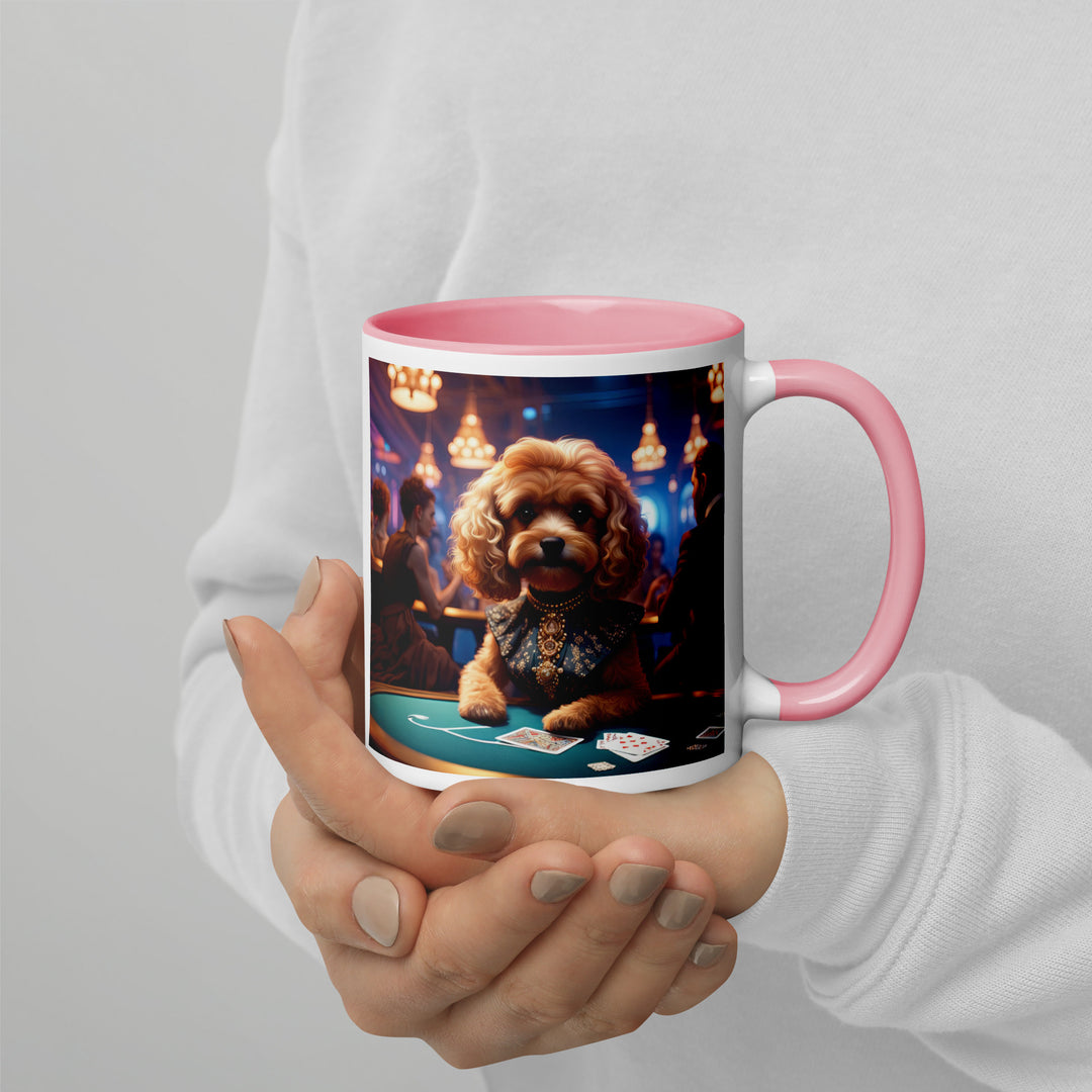 Cavapoo General- Mug with Color Inside v8