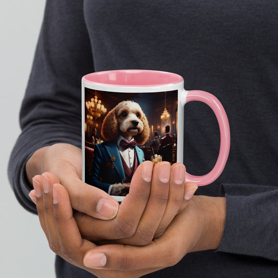 Cavapoo General- Mug with Color Inside v10