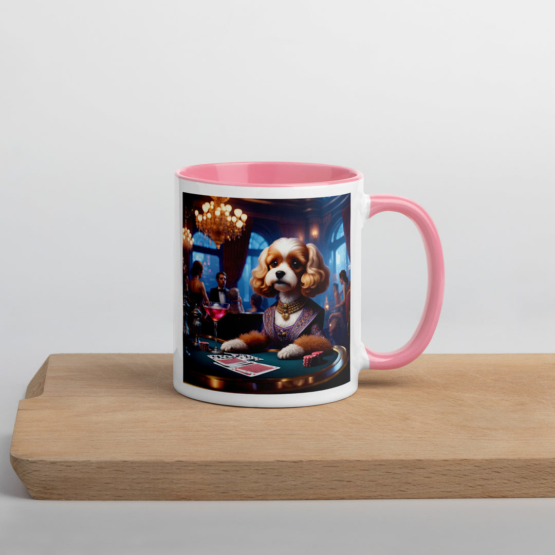 Cavapoo General- Mug with Color Inside v18