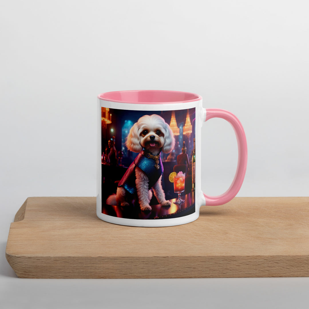 Cavapoo General- Mug with Color Inside v23