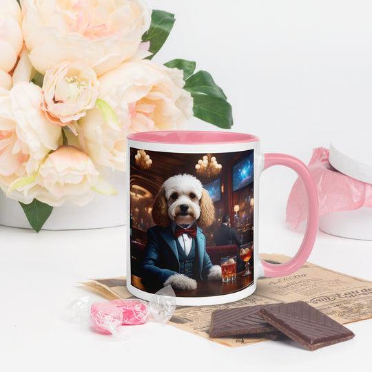 Cavapoo General- Mug with Color Inside v28