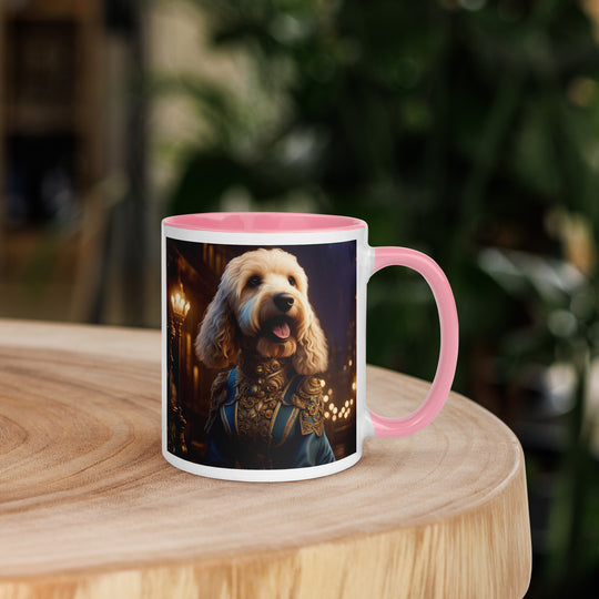 Goldendoodle- Mug with Color Inside v10