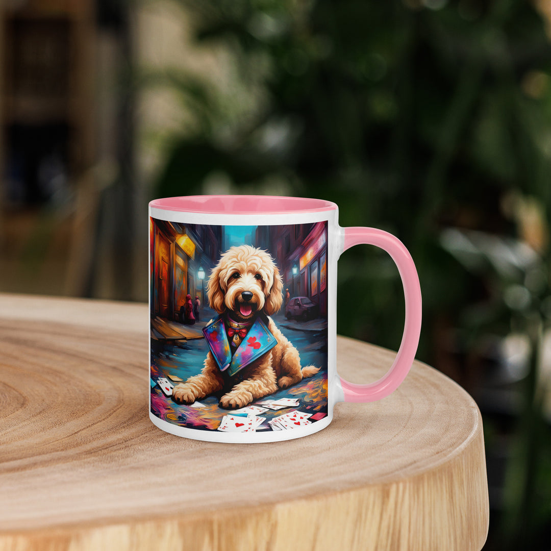 Goldendoodle- Mug with Color Inside v19