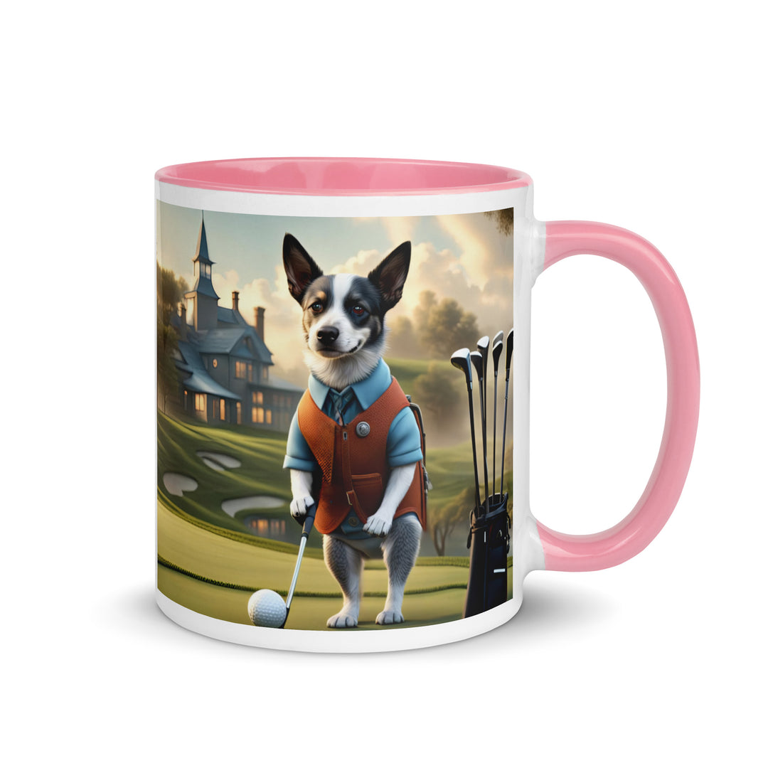 Texas Heeler Golfer- Mug with Color Inside