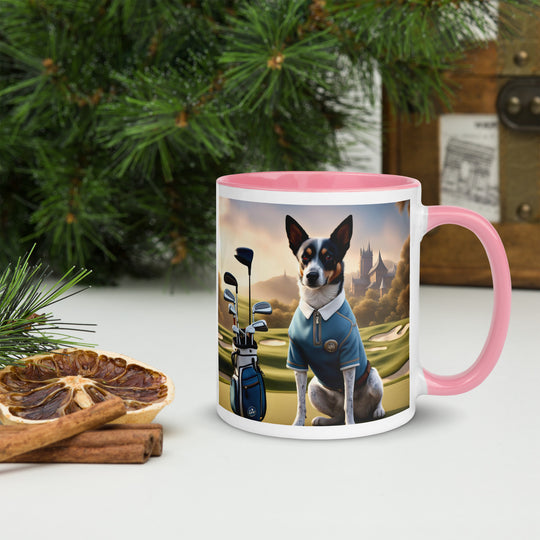 Texas Heeler Golfer- Mug with Color Inside v3