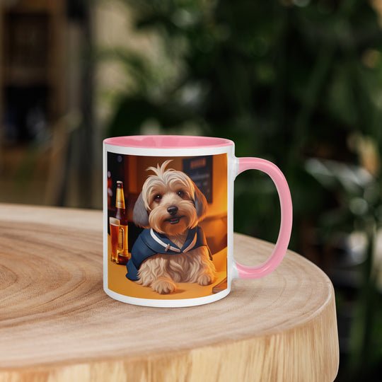 Yorkipoo General- Mug with Color Inside v7