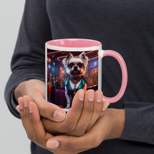 Pugapoo General- Mug with Color Inside v6