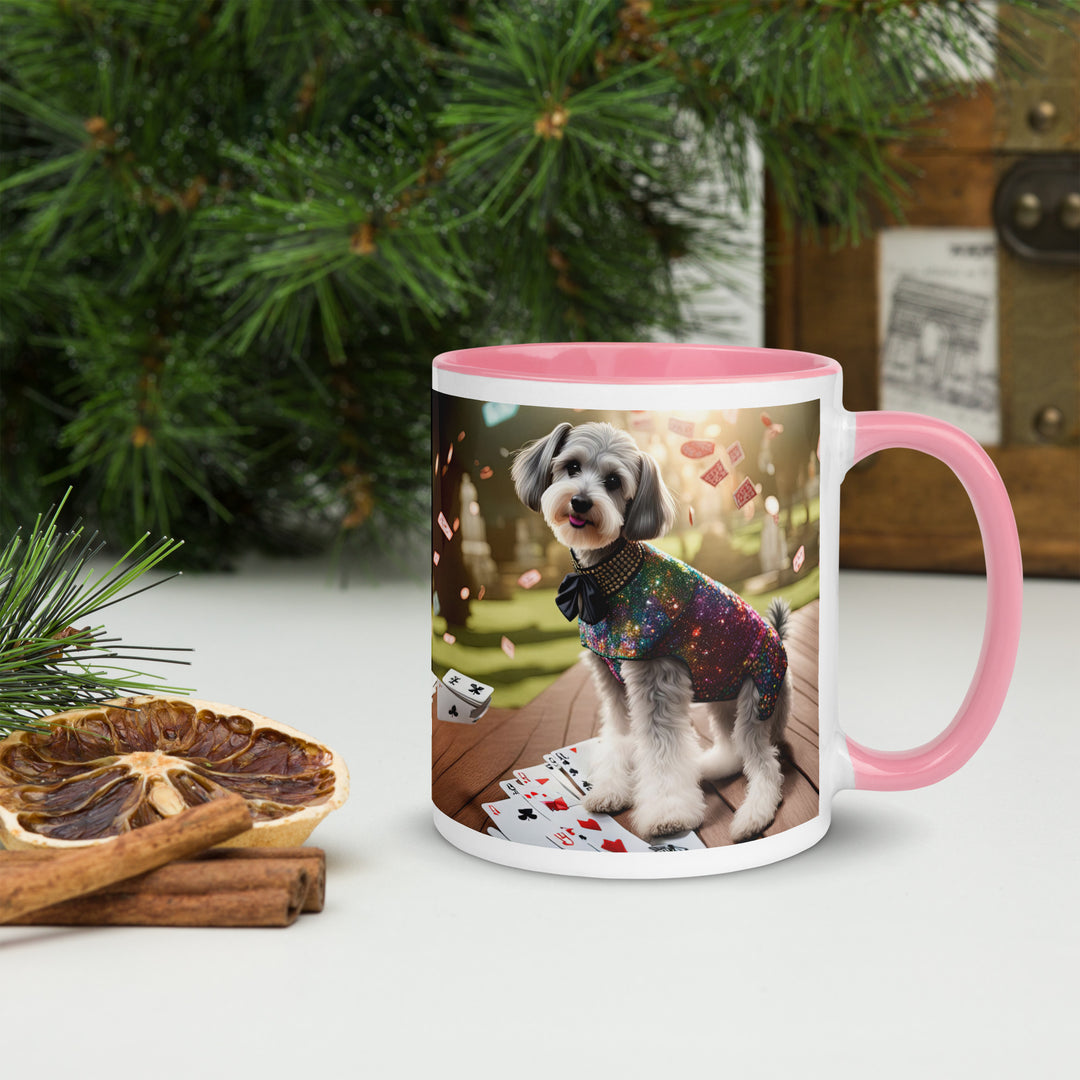 Schnoodle Golfer- Mug with Color Inside v2