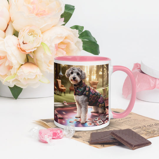 Schnoodle Golfer- Mug with Color Inside v8