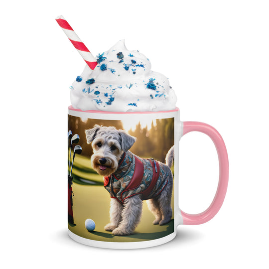 Schnoodle Golfer- Mug with Color Inside v10