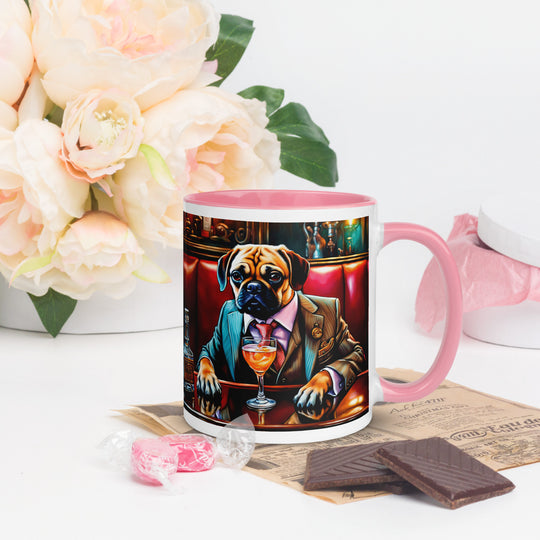 Puggle General- Mug with Color Inside v8