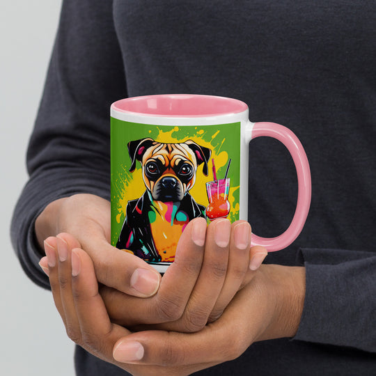 Puggle General- Mug with Color Inside v10