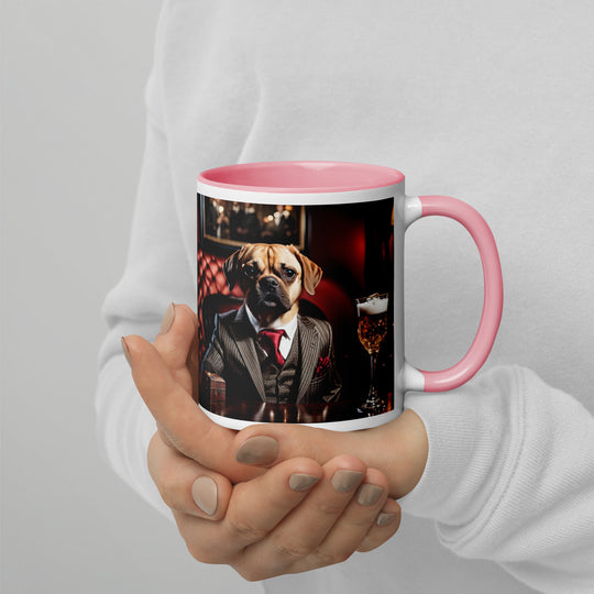 Puggle General- Mug with Color Inside v12