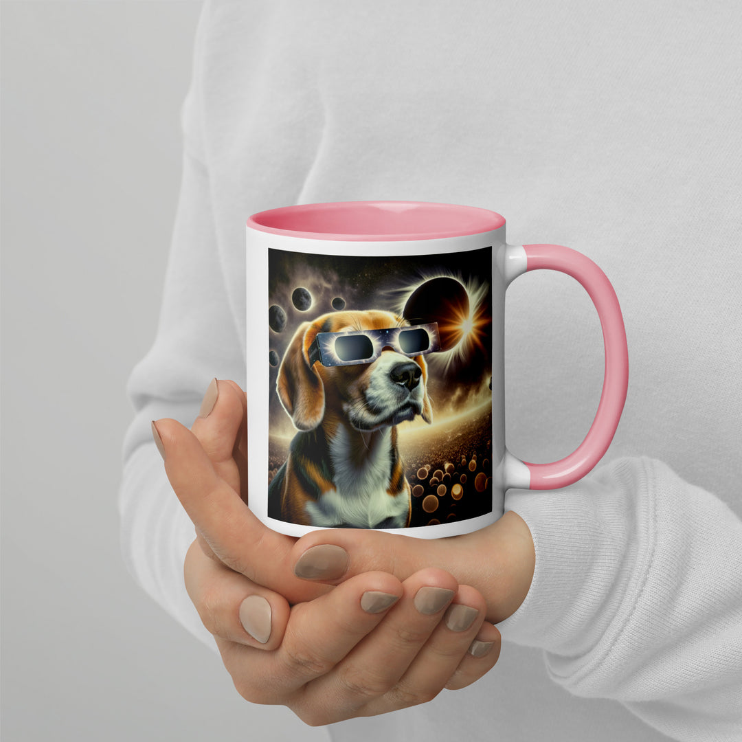 Beagle Eclipse- Mug with Color Inside v2