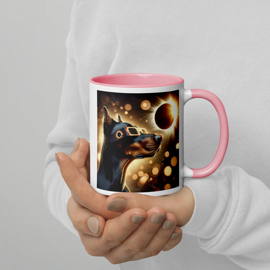 Doberman Pincher Eclipse- Mug with Color Inside