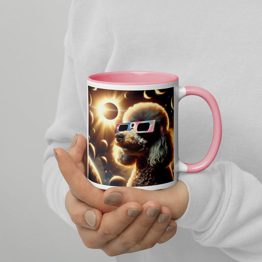 Poodle Eclipse- Mug with Color Inside v2