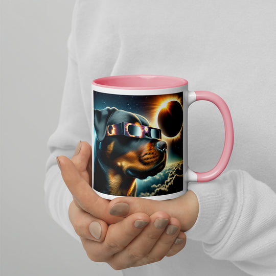 Rottweiler Eclipse- Mug with Color Inside v2